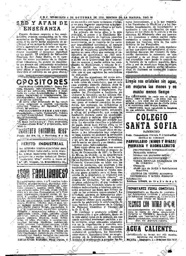ABC MADRID 05-10-1960 página 46