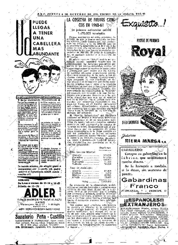 ABC MADRID 06-10-1960 página 62