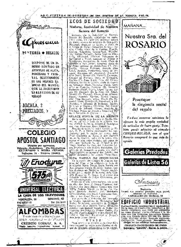 ABC MADRID 06-10-1960 página 66