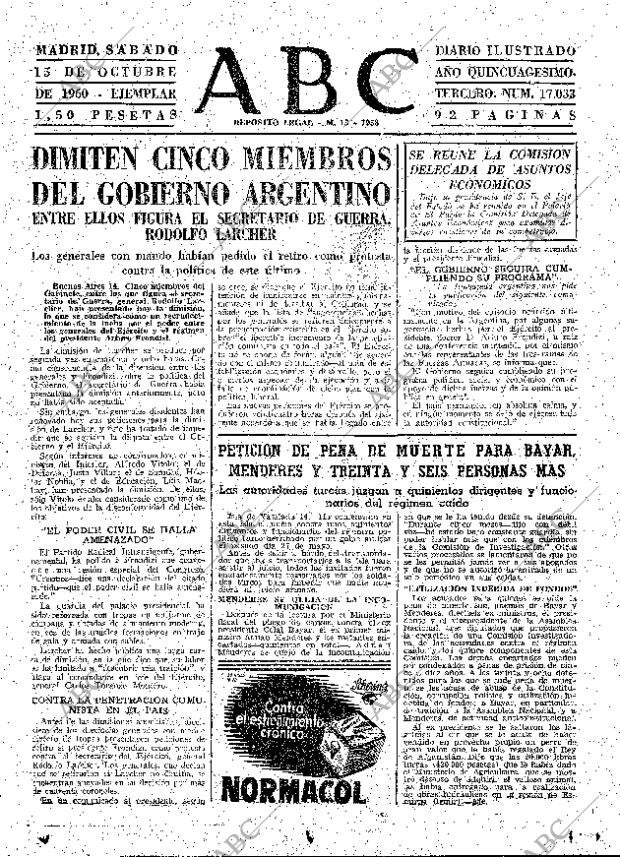 ABC MADRID 15-10-1960 página 47
