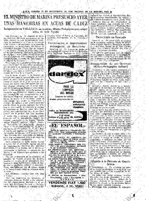 ABC MADRID 15-10-1960 página 63