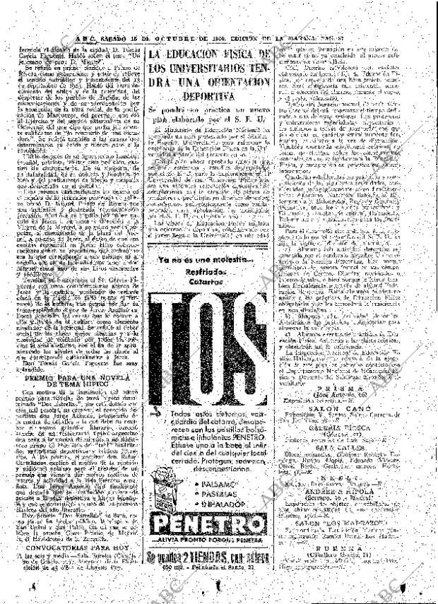 ABC MADRID 15-10-1960 página 67