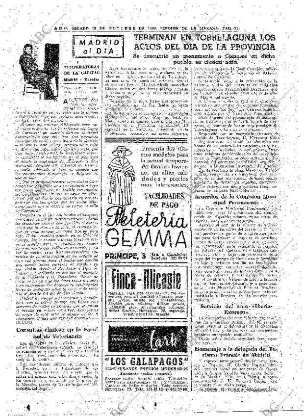 ABC MADRID 15-10-1960 página 71