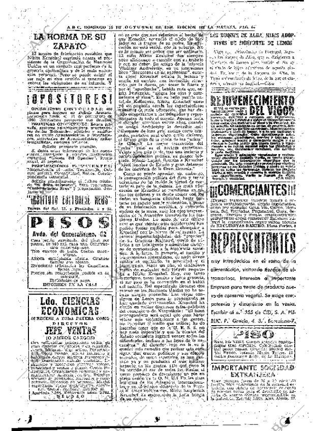 ABC MADRID 16-10-1960 página 64