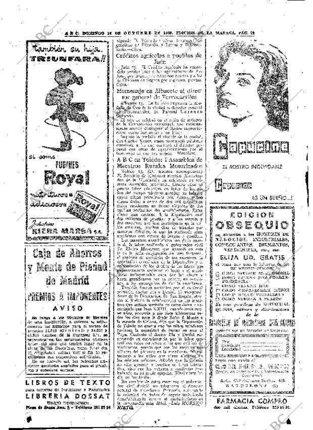 ABC MADRID 16-10-1960 página 72