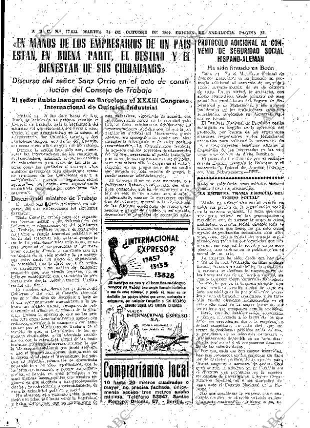 ABC SEVILLA 25-10-1960 página 23