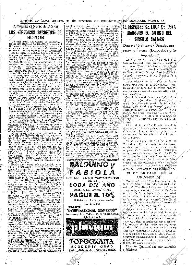 ABC SEVILLA 25-10-1960 página 25