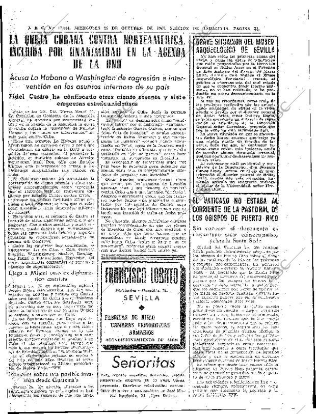 ABC SEVILLA 26-10-1960 página 31