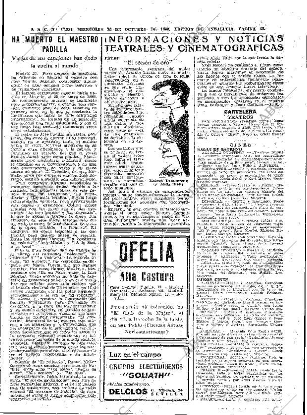 ABC SEVILLA 26-10-1960 página 43