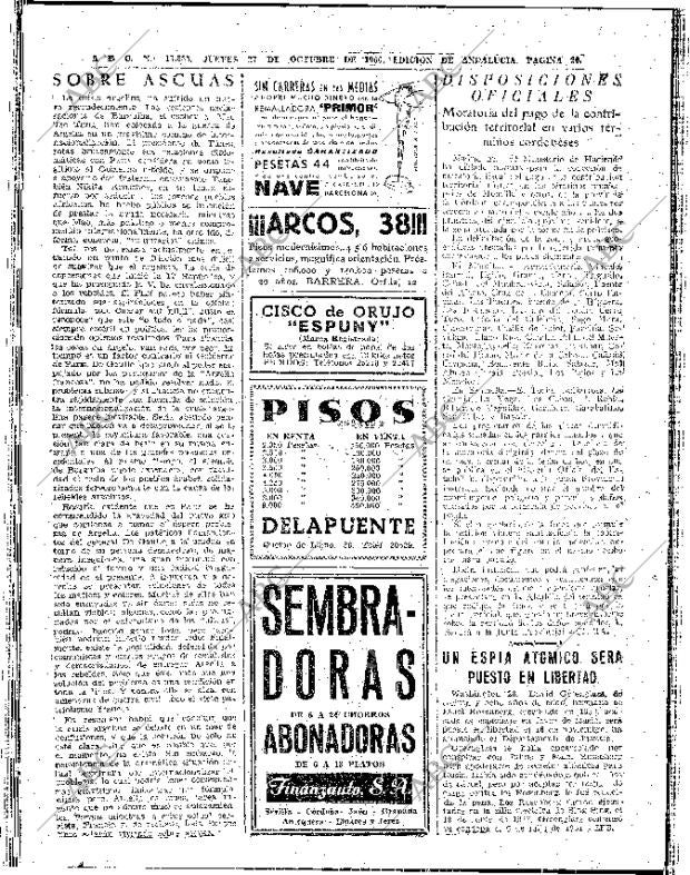 ABC SEVILLA 27-10-1960 página 20