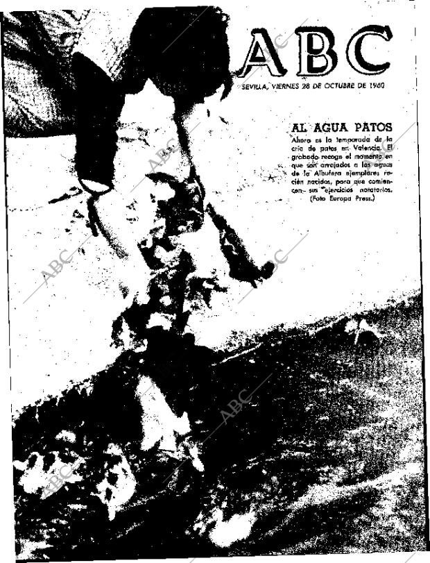 ABC SEVILLA 28-10-1960 página 1