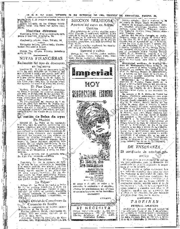 ABC SEVILLA 28-10-1960 página 30