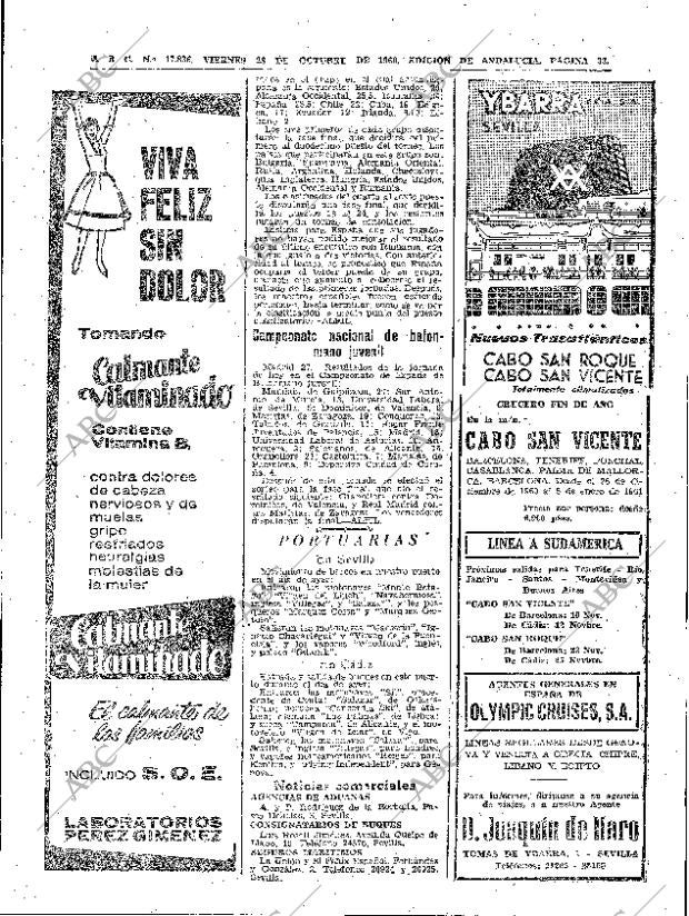 ABC SEVILLA 28-10-1960 página 33