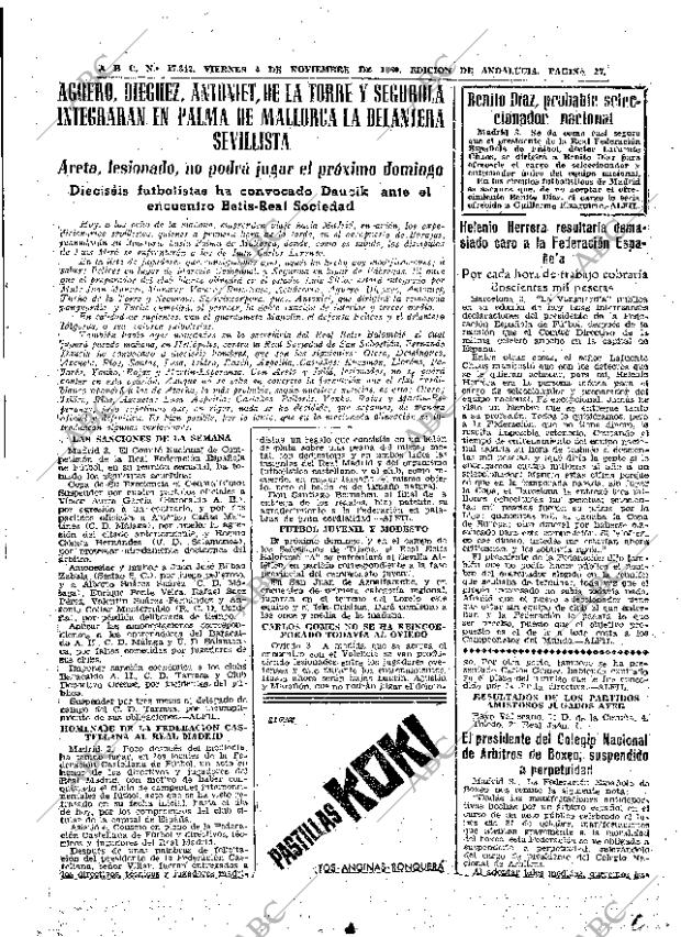 ABC SEVILLA 04-11-1960 página 27