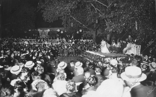 Aspecto de la plaza de los Aljibes de la Alhambra durante la celebración del...