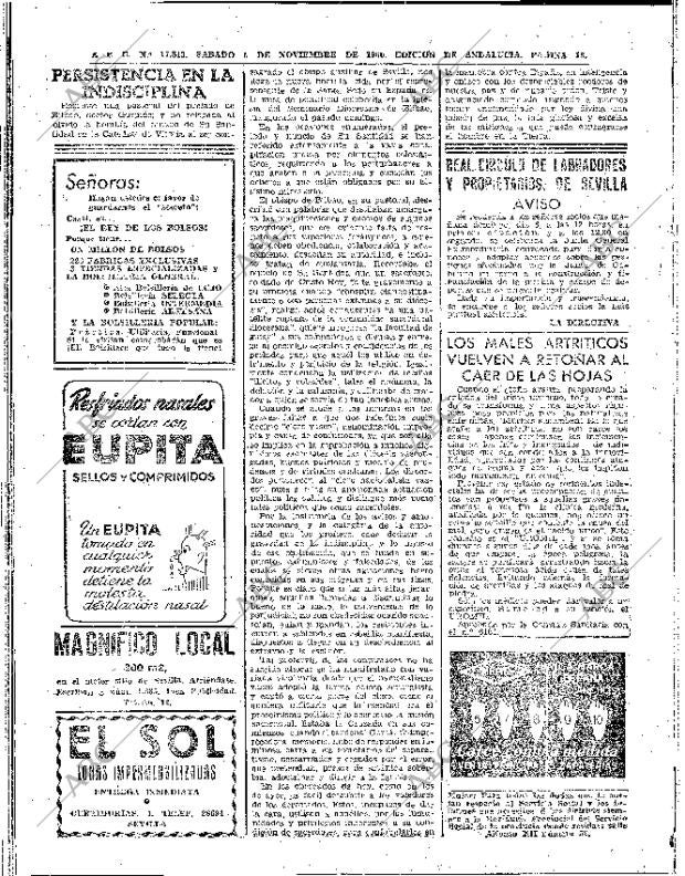 ABC SEVILLA 05-11-1960 página 16
