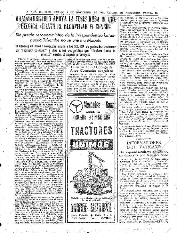 ABC SEVILLA 05-11-1960 página 23