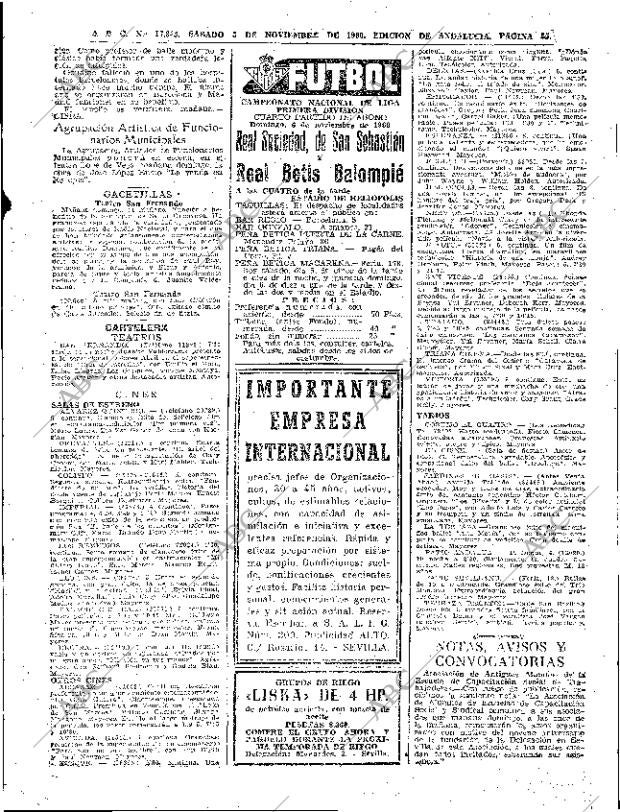 ABC SEVILLA 05-11-1960 página 33