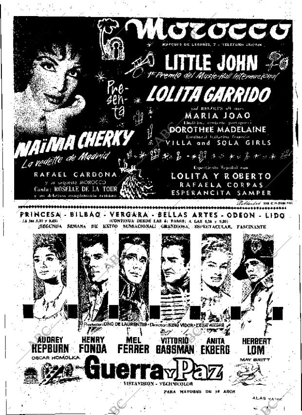 ABC MADRID 06-11-1960 página 52