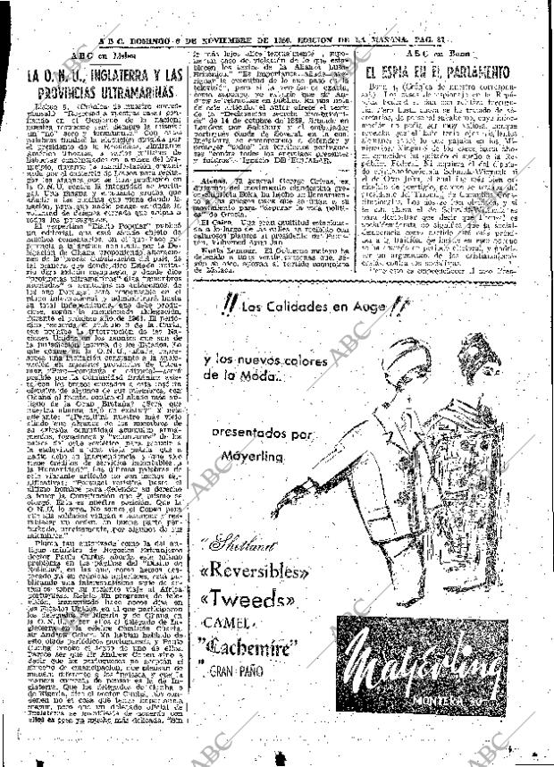 ABC MADRID 06-11-1960 página 87