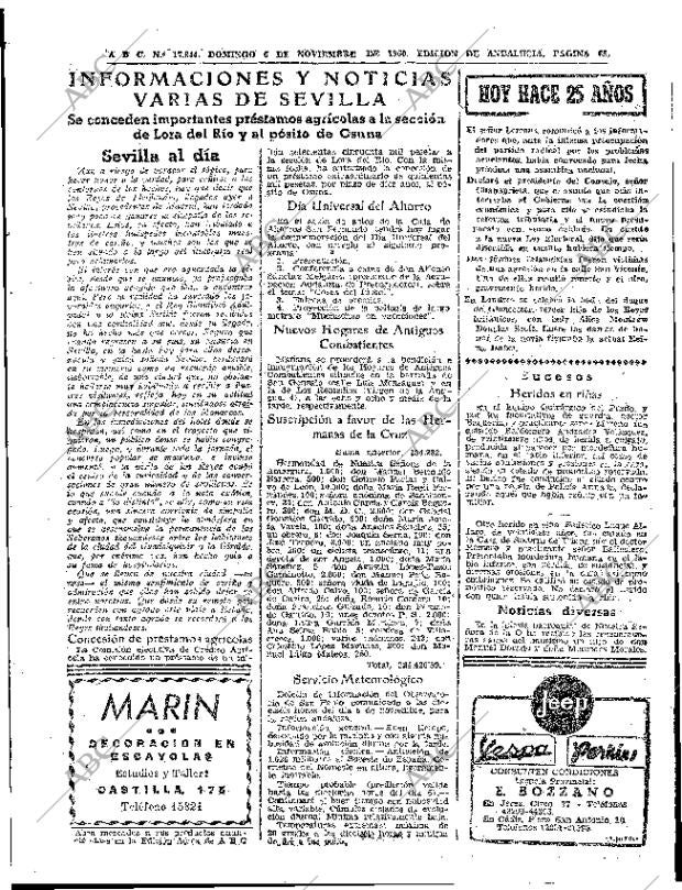 ABC SEVILLA 06-11-1960 página 65