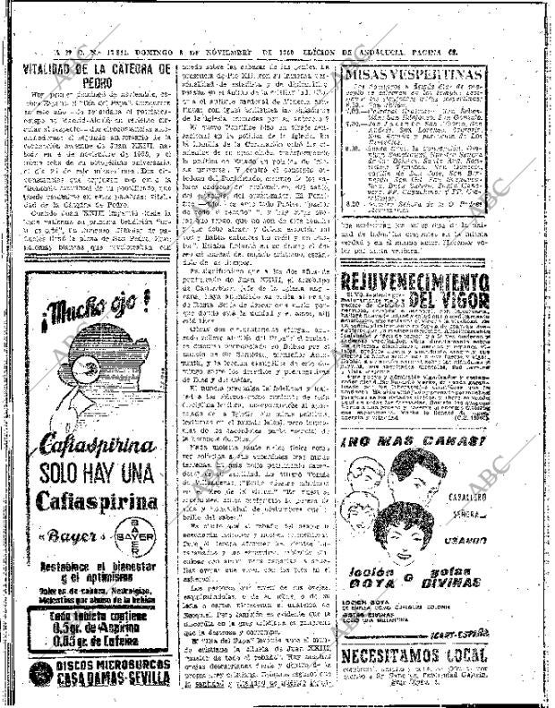 ABC SEVILLA 06-11-1960 página 68