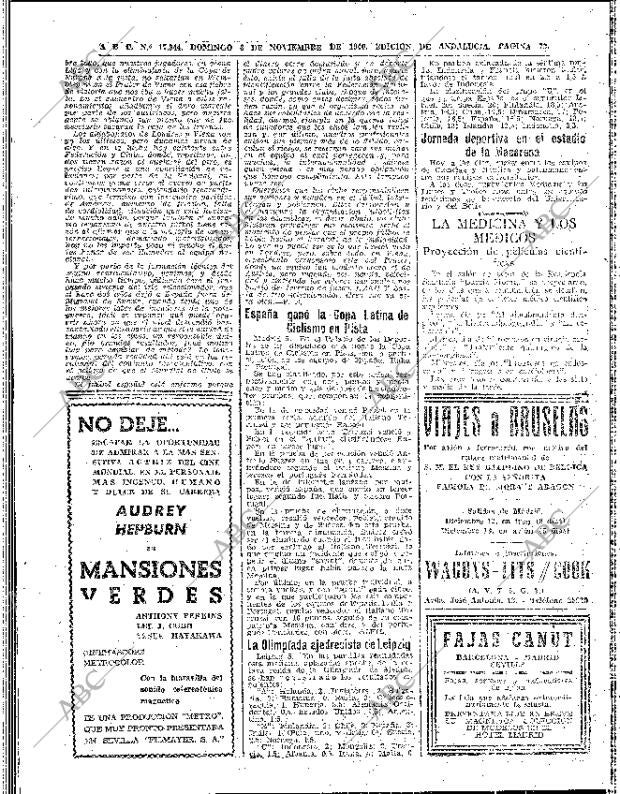 ABC SEVILLA 06-11-1960 página 72