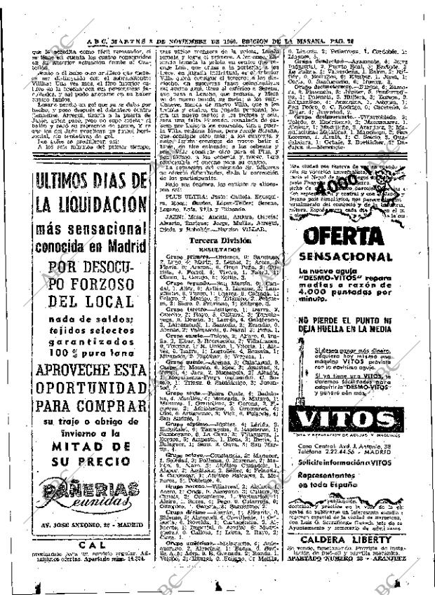 ABC MADRID 08-11-1960 página 76