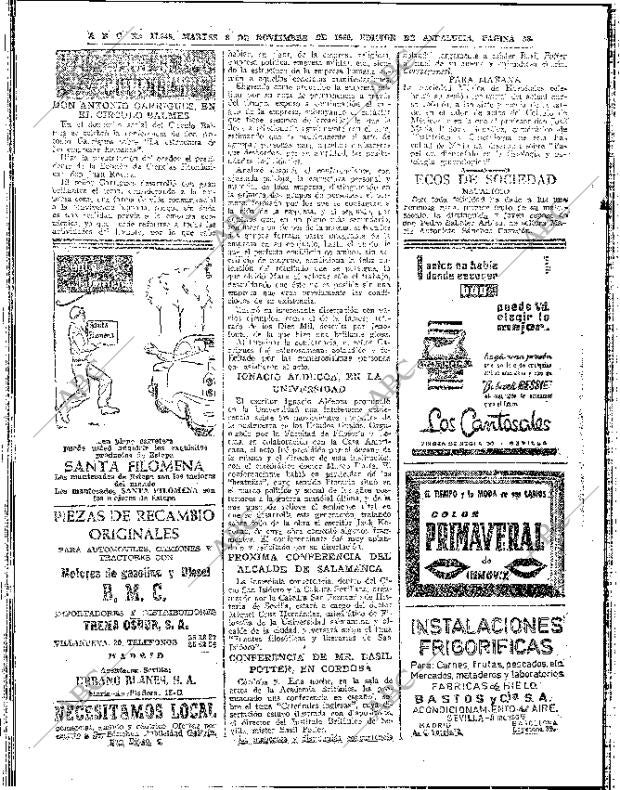 ABC SEVILLA 08-11-1960 página 38
