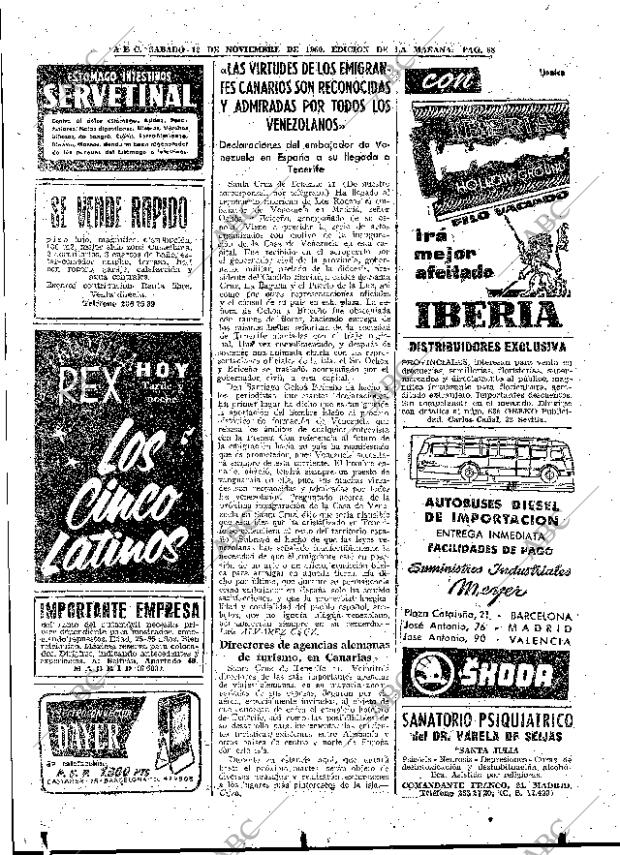 ABC MADRID 12-11-1960 página 68