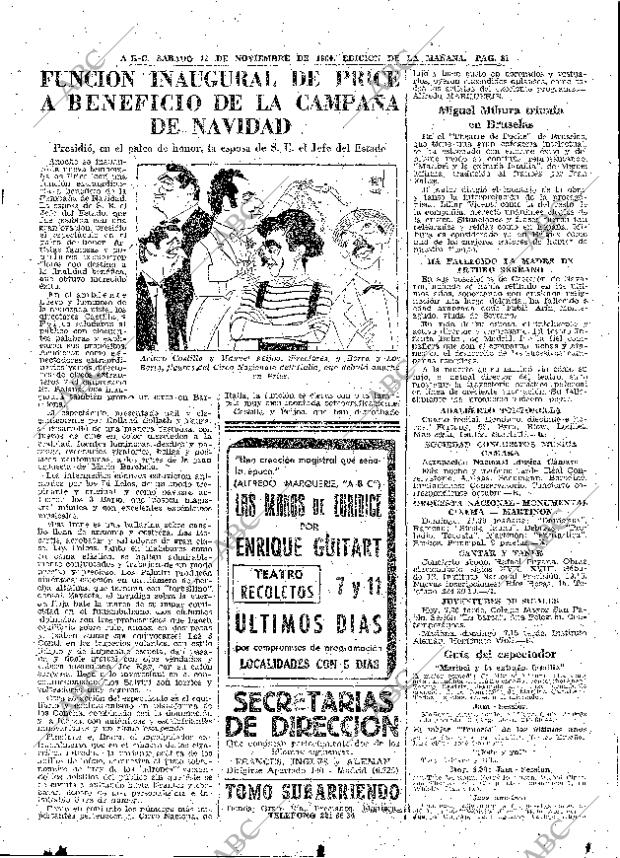 ABC MADRID 12-11-1960 página 81