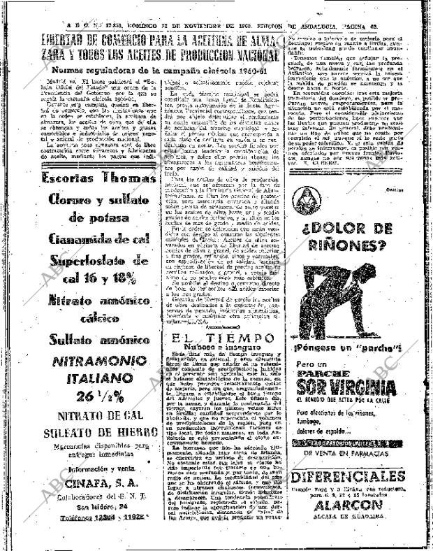 ABC SEVILLA 13-11-1960 página 62