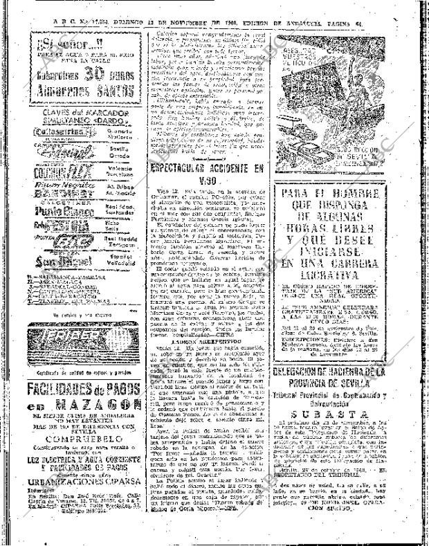 ABC SEVILLA 13-11-1960 página 64