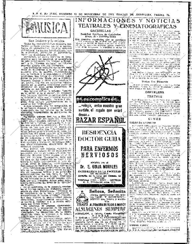 ABC SEVILLA 13-11-1960 página 74