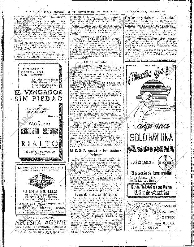 ABC SEVILLA 15-11-1960 página 48