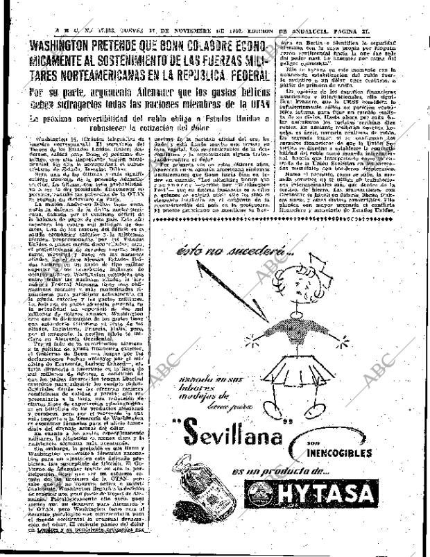 ABC SEVILLA 17-11-1960 página 31