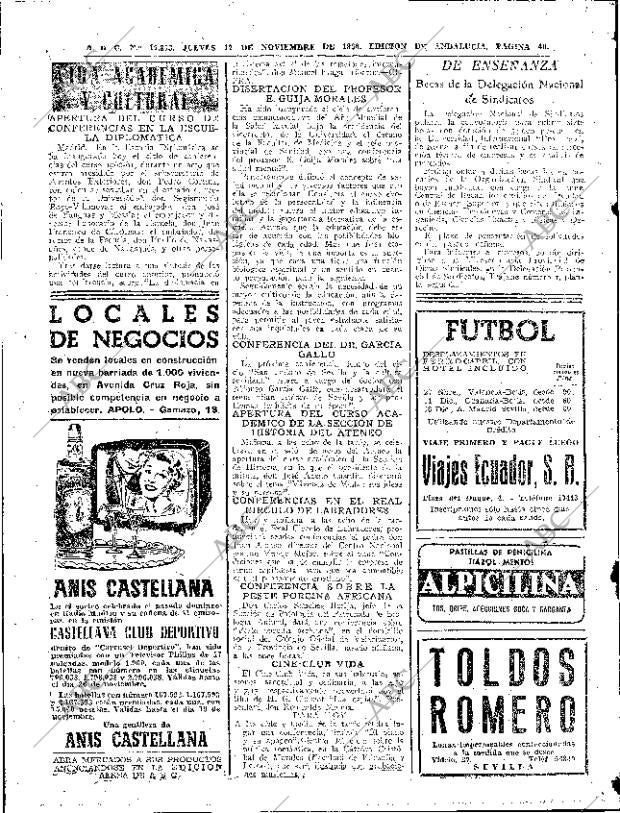 ABC SEVILLA 17-11-1960 página 40