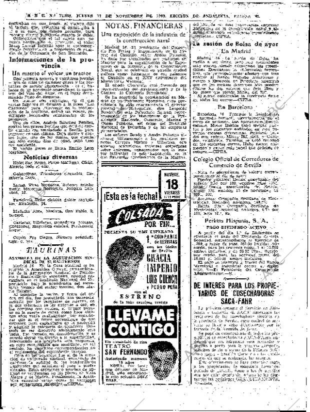 ABC SEVILLA 17-11-1960 página 42