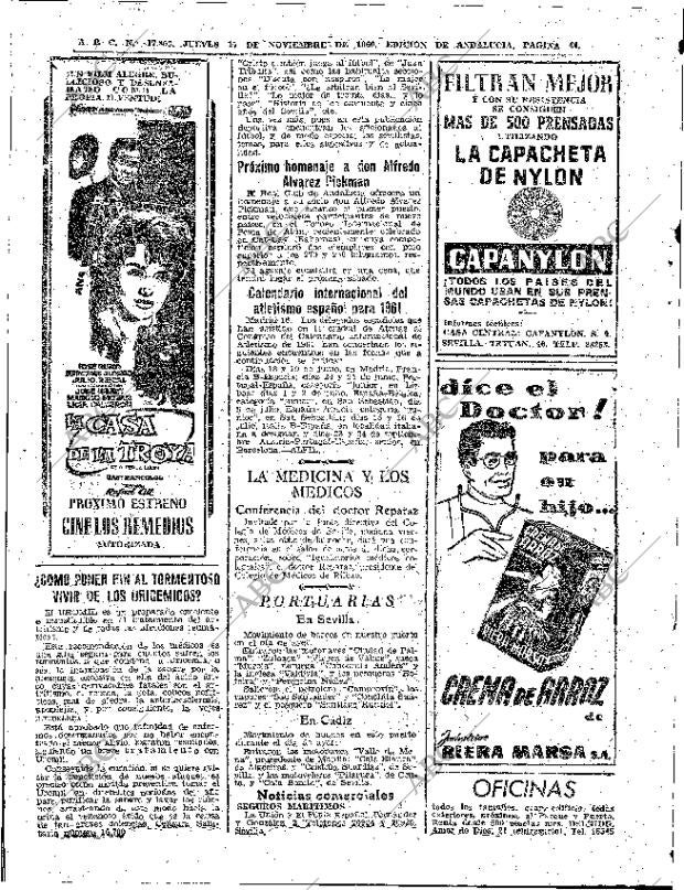 ABC SEVILLA 17-11-1960 página 44