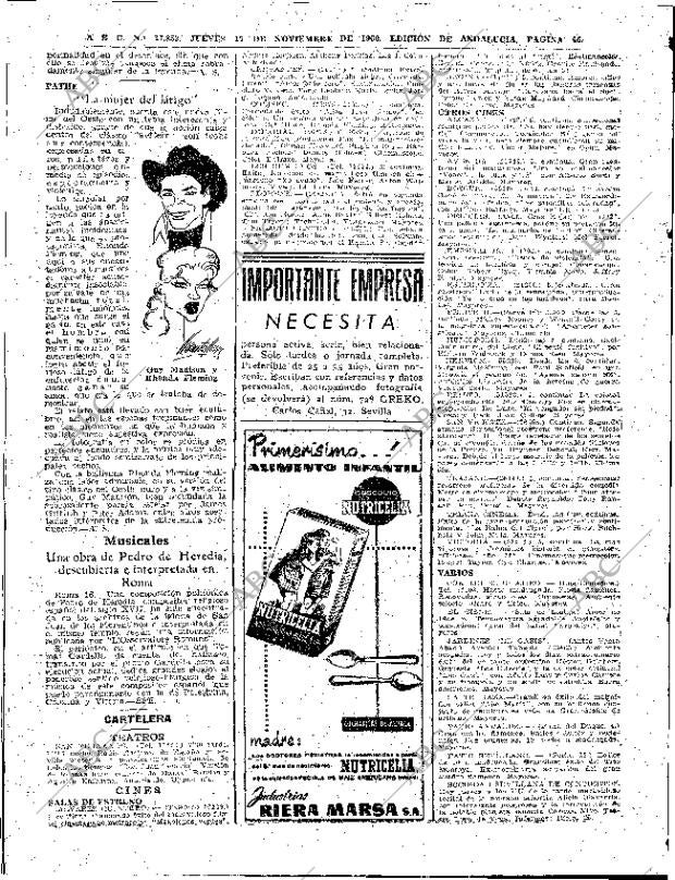 ABC SEVILLA 17-11-1960 página 46