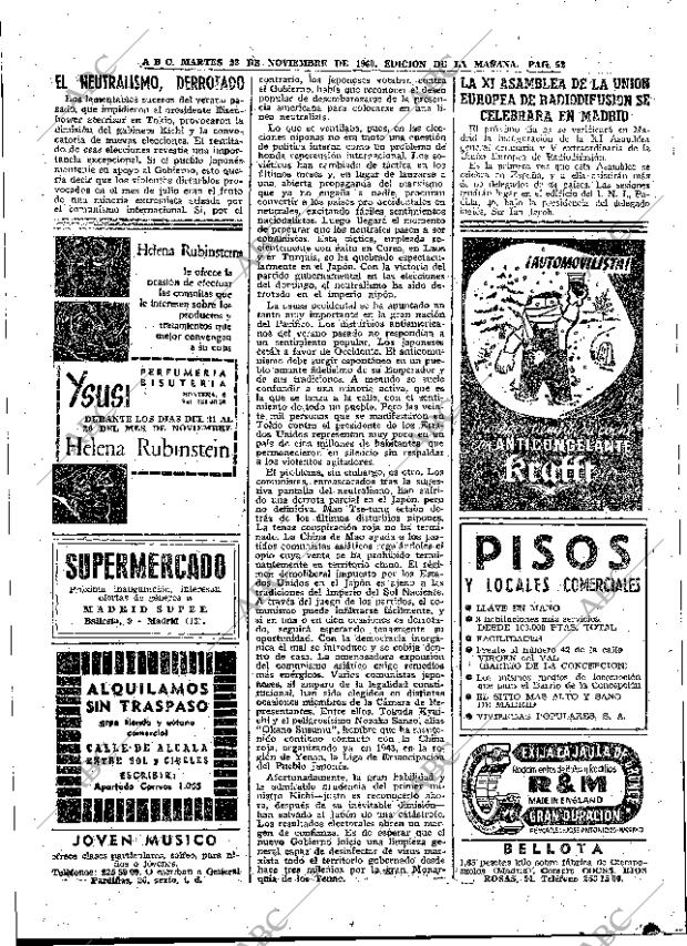 ABC MADRID 22-11-1960 página 52
