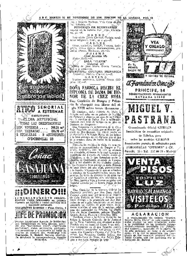 ABC MADRID 22-11-1960 página 62