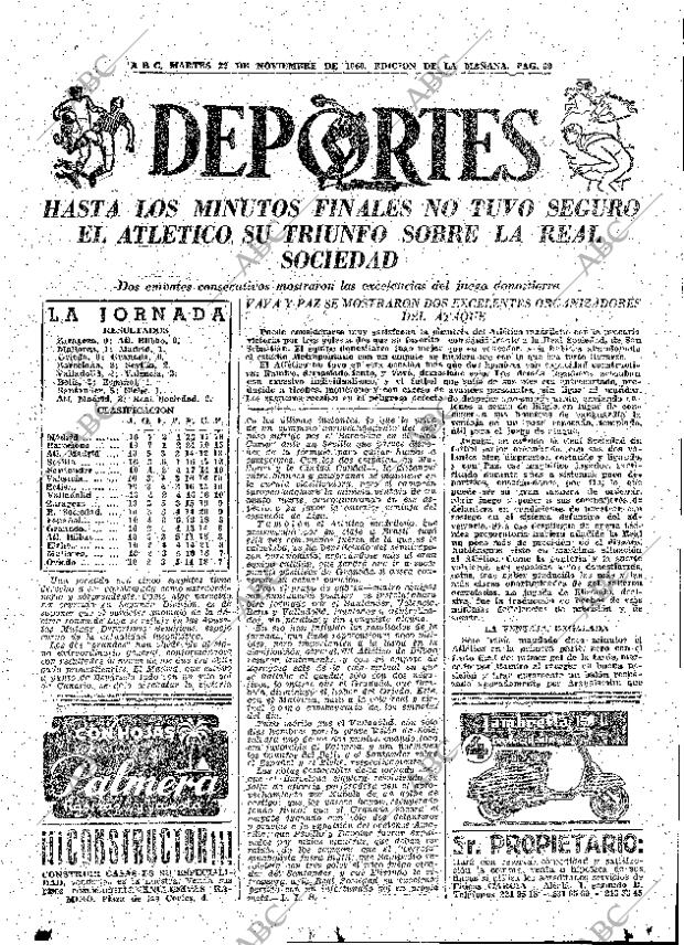 ABC MADRID 22-11-1960 página 69