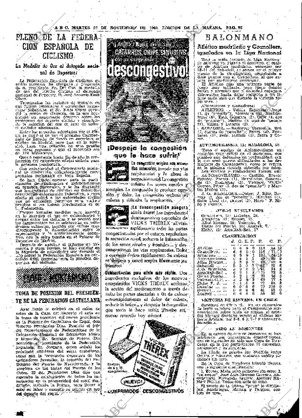 ABC MADRID 22-11-1960 página 75