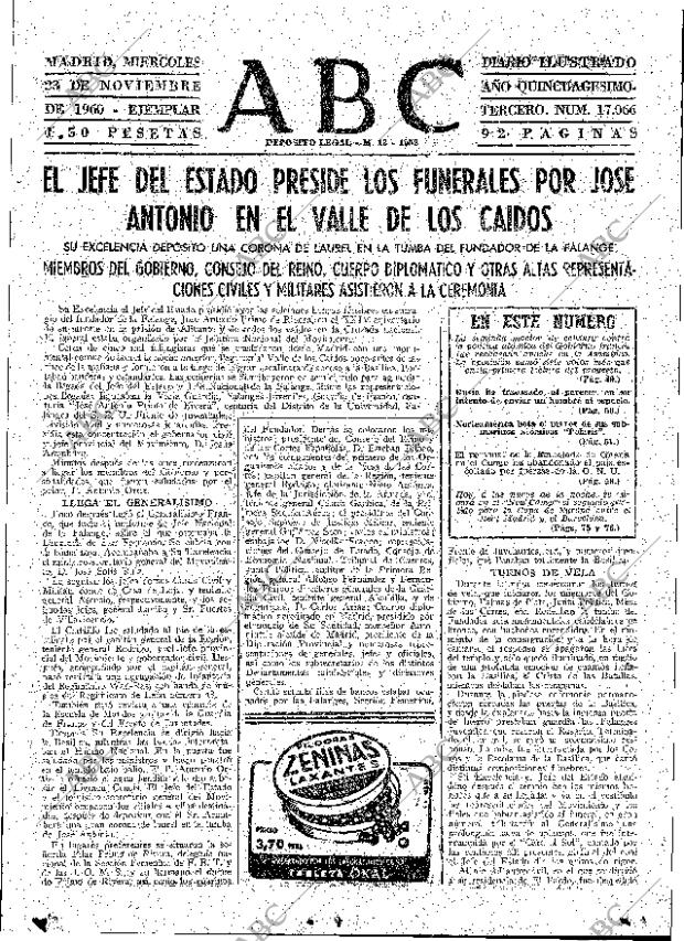 ABC MADRID 23-11-1960 página 47
