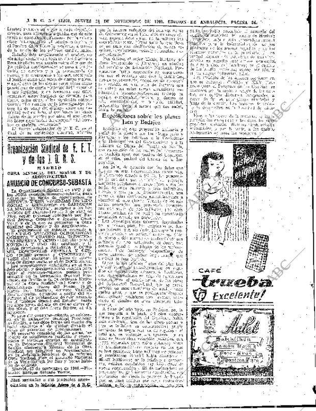 ✳El 24 de enero de 1960, ABC anunciaba una de las mayores proezas