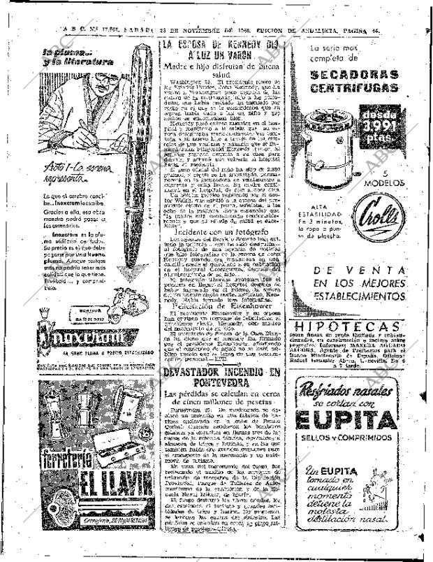 ABC SEVILLA 26-11-1960 página 44
