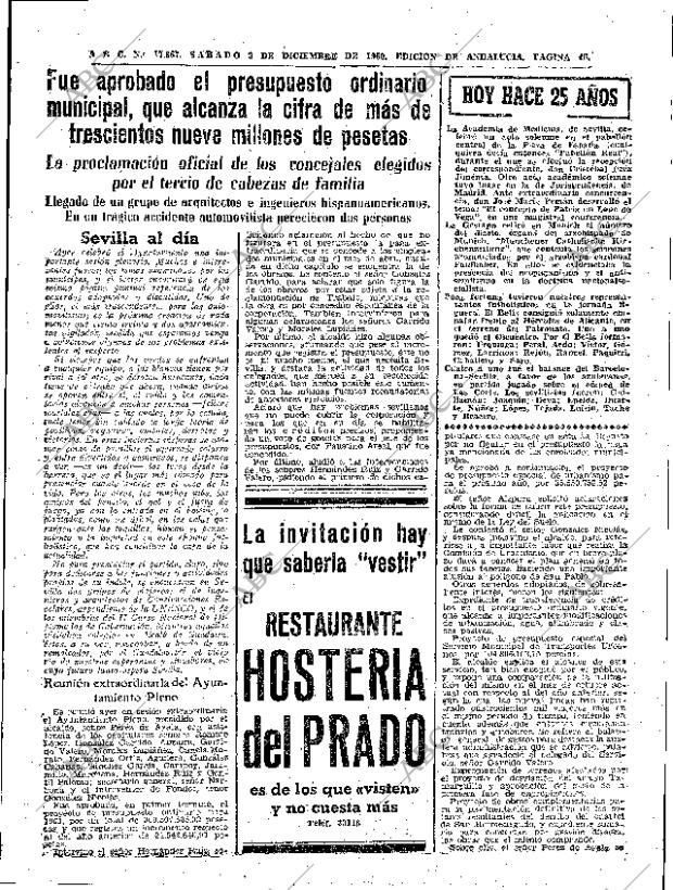 ABC SEVILLA 03-12-1960 página 45