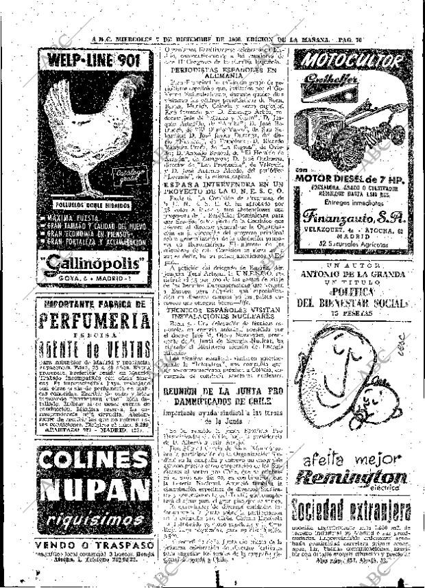 ABC MADRID 07-12-1960 página 70