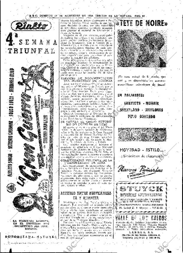 ABC MADRID 11-12-1960 página 92